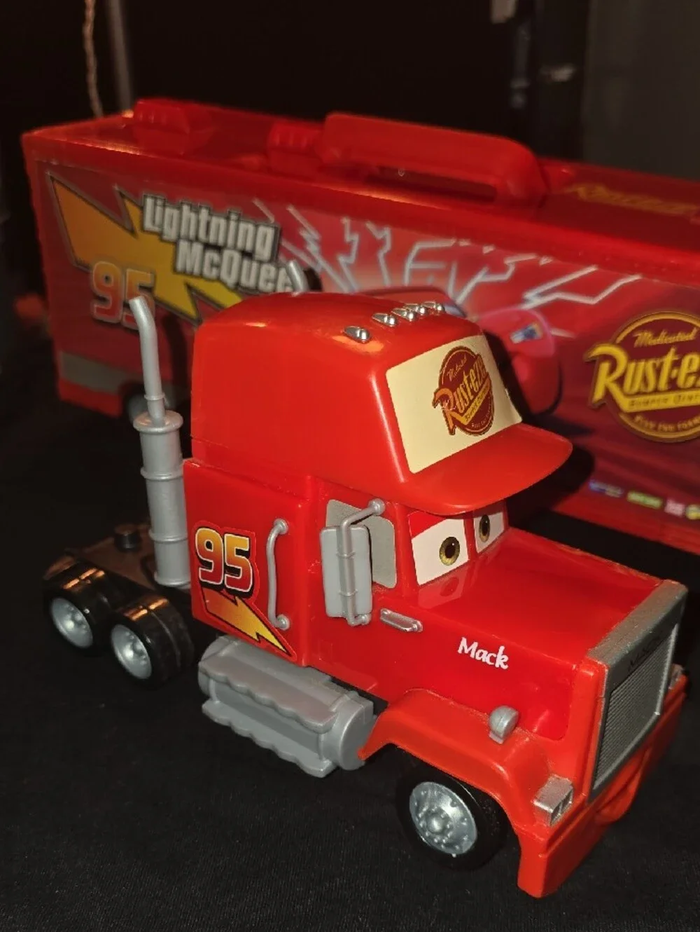 Mattel Red Lightning McQueen Mack Hauler Toy